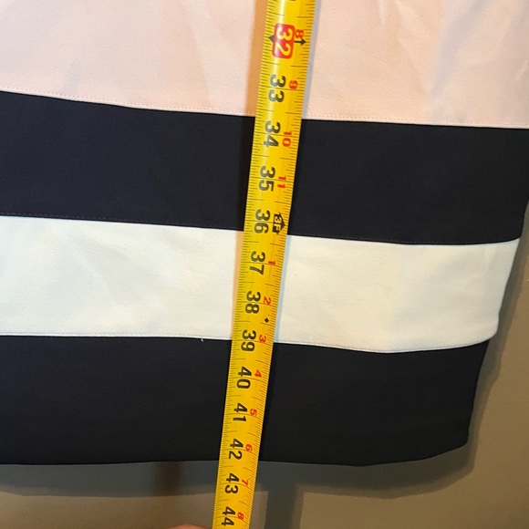 NWT Tommy Hilfiger Sz 18 Women’s Blue Pink Striped Scuba Sheath Midi Dress $109! - Picture 8 of 10